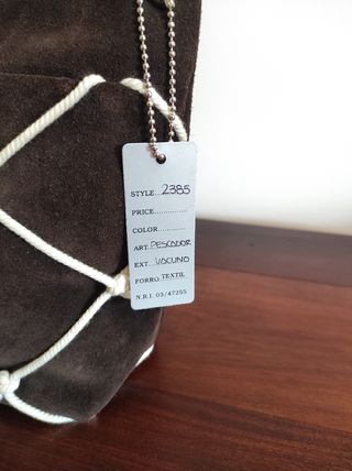 Bolso de ante marrón Coveri
