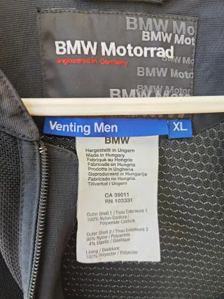 Chaqueta Moto BMW Verano Negra