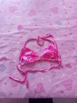 Bikini fucsia con estampado de flores