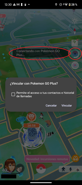 Pokemon Go Plus automática