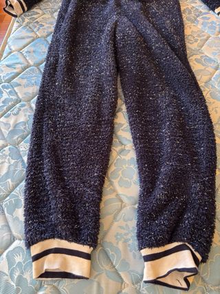 Mono pijama azul con plata