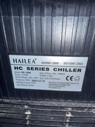 Acuario ajolotes, filtro y enfriador de agua