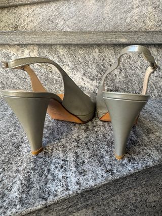 Scarpe BASSANI grigie lucide donna