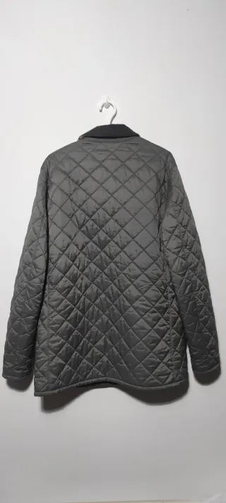 Chaqueta Barbour acolchada gris vintage 