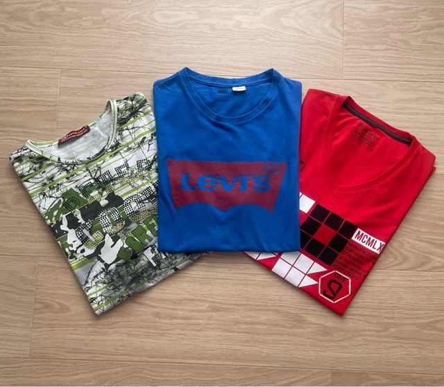 Lote 3 Camisetas Hombre Talla XL
LISTAS PARA USAR