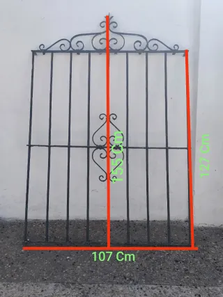 Reja de ventana forja 107x127 cm