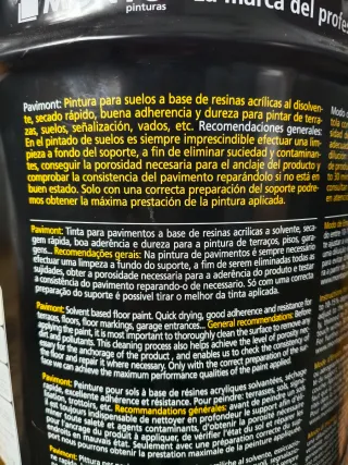 Pintura Pavimont Suelos y Señalización