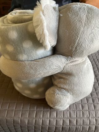 Peluche Koala con Plaid Grigio