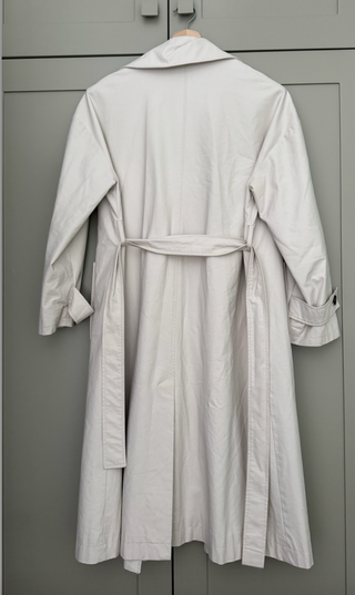 Gabardina Mango Blanco Talla M