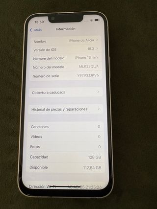 iPhone 13 mini rosa 128 GB