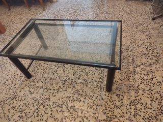 Mesa de centro cristal elevable