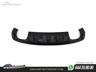 DIFUSOR TRASERO AUDI A3 8V 2012-2016 DOBLE SALIDA NEGRO