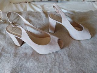 Zapatos Ganni Nude Talla 38 Tacón 10cm