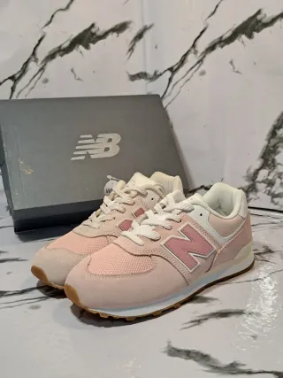 Zapatillas New Balance 36 Rosa y Blanco