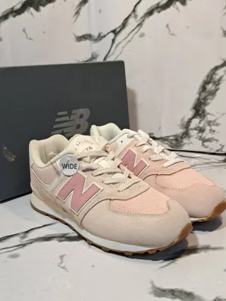 Zapatillas New Balance 36 Rosa y Blanco
