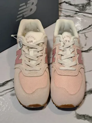 Zapatillas New Balance 36 Rosa y Blanco