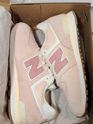 Zapatillas New Balance 36 Rosa y Blanco