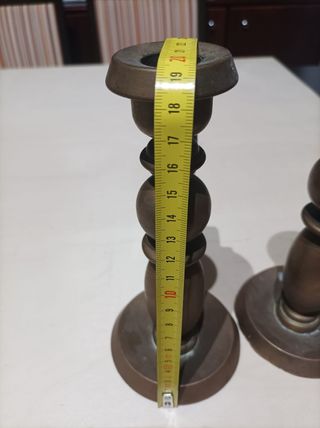 Candelabros de Bronce Vintage