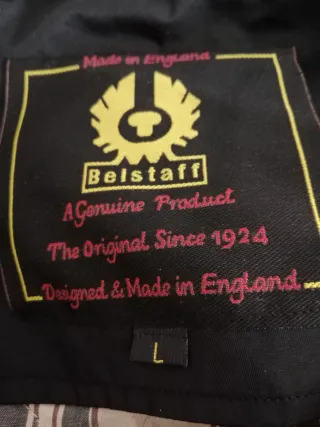 Cazadora Belstaff Negra Talla L Mujer