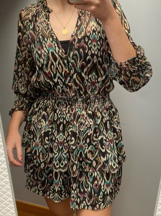 Vestido Zara de invierno estampado 