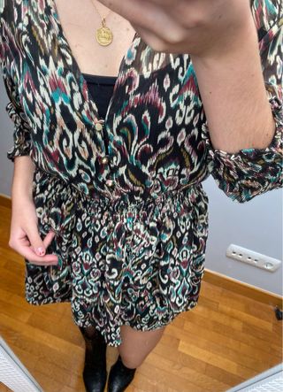 Vestido Zara de invierno estampado 