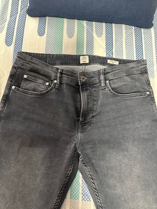 Pantalón Vaquero Gris C&A Talla W34 / L32