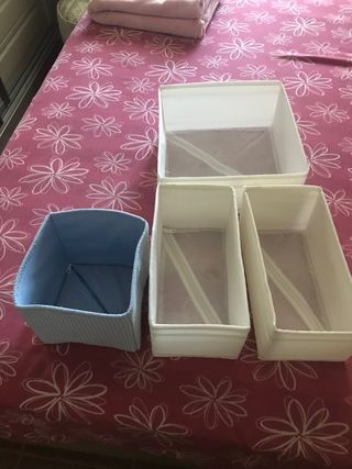 Cajas organizadoras plegables de tela