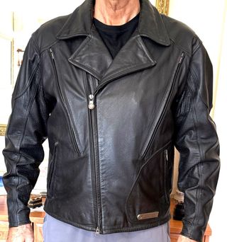 Chaqueta de Piel Original Harley-Davidson Negra