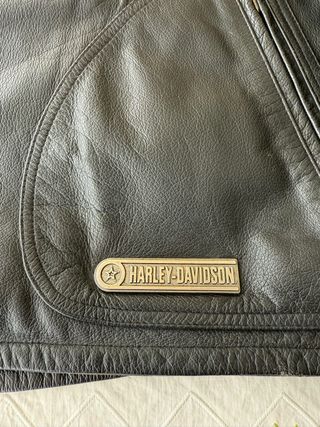 Chaqueta de Piel Original Harley-Davidson Negra