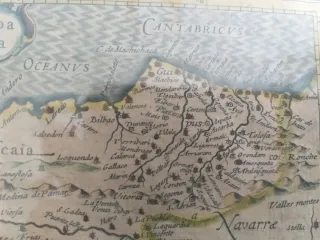 Mapa Bizkaia y Gipuzkoa Siglo XVI