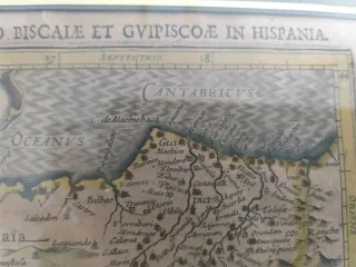 Mapa Bizkaia y Gipuzkoa Siglo XVI