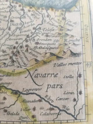 Mapa Bizkaia y Gipuzkoa Siglo XVI