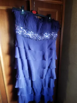 Bolero violeta con volantes