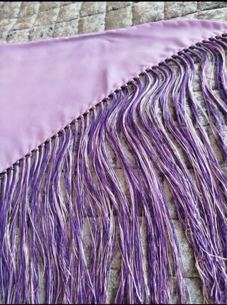 Mantón Flamenca Lila/Morado 1,20m