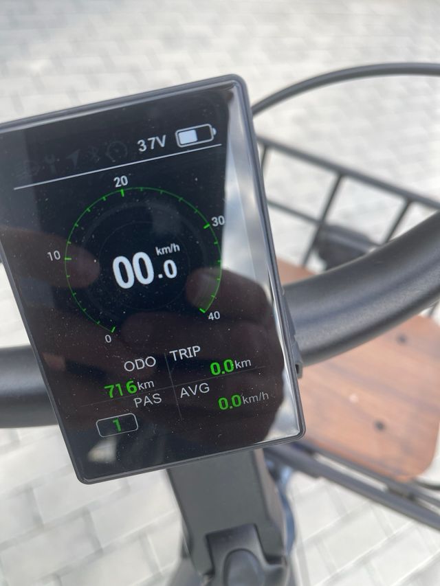 Bicicleta Eléctrica Urbana Gris  716 KM Solo !!!!!