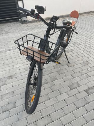 Bicicleta Eléctrica Urbana Gris 
716 KM Solo !!!!!