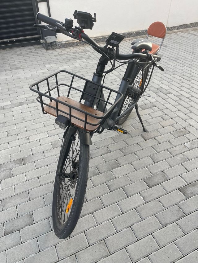 Bicicleta Eléctrica Urbana Gris  716 KM Solo !!!!!