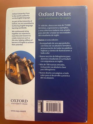 Diccionario Oxford Pocket para estudiantes de i...