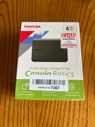 Disco Duro Externo Toshiba Canvio Basics 4TB