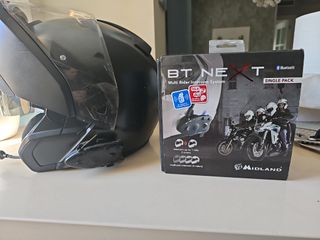 Casco BMW System 6 con intercomunicador Midland