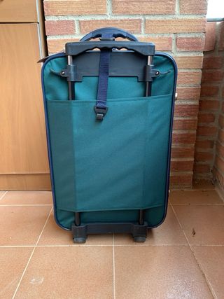 Maletín cabina vintage morado y verde.