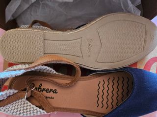 Sandálias Cabrera cunha 38