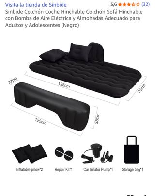 Colchón inflable coche/camper/camping