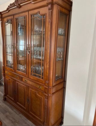 Comedor completo madera cerezo