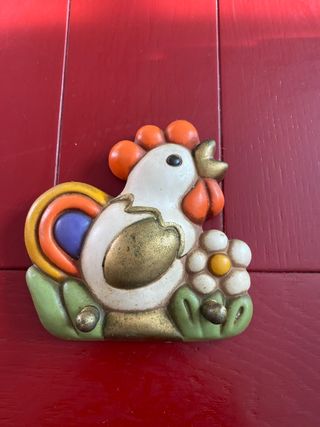 Thun Porta Strofinacci Gallo Decorato