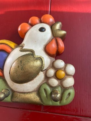 Thun Porta Strofinacci Gallo Decorato