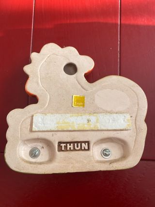 Thun Porta Strofinacci Gallo Decorato