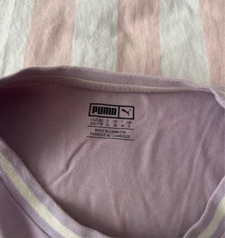Camiseta Puma Morada Talla xxs