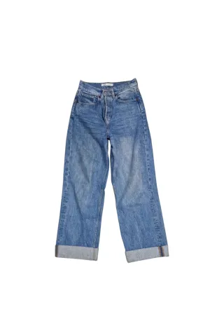 Pantalones vaqueros anchos azules
Corte mom fit