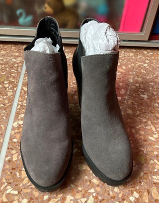 Stivaletti Calvin Klein Donna Grigio Suede